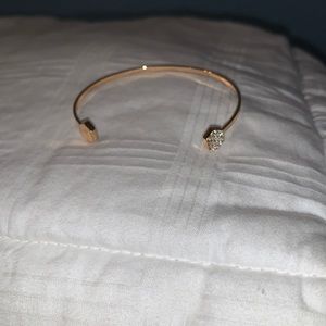 Boutique - Cuff Bracelet with Clear Stone Appliqué’s